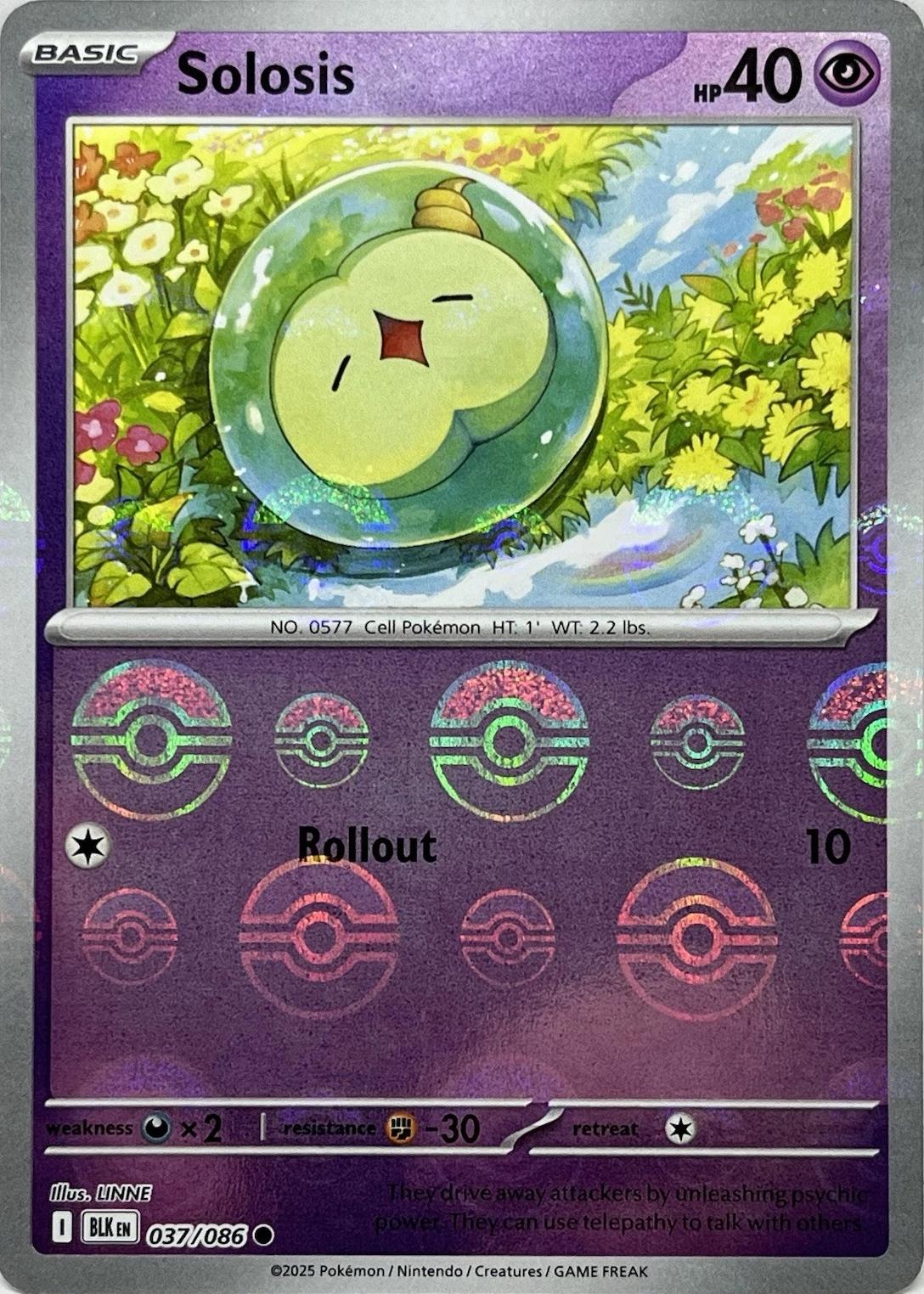 Black Bolt Solosis [Poke-Ball] Pokémon card